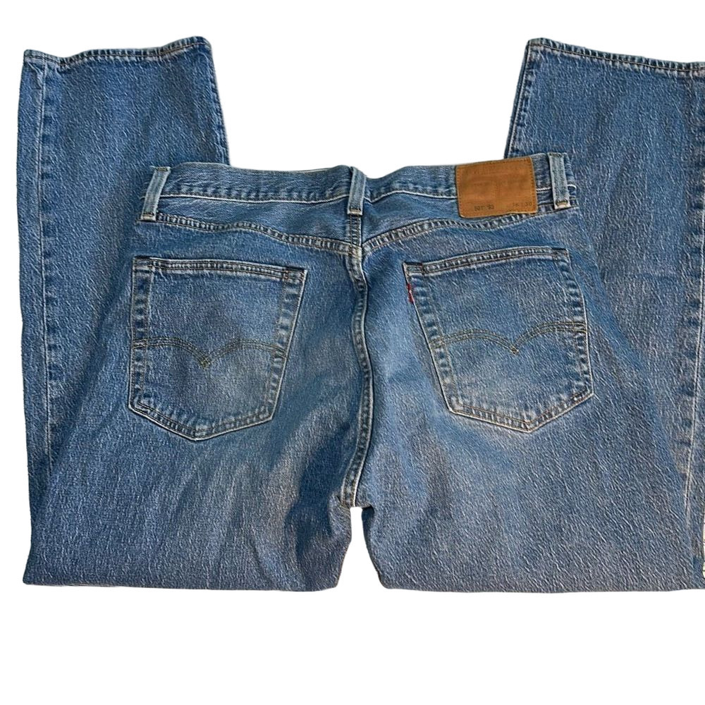 LEVIS 501/93 Button Fly Denim Waist: 34, Inseam: 27 inches